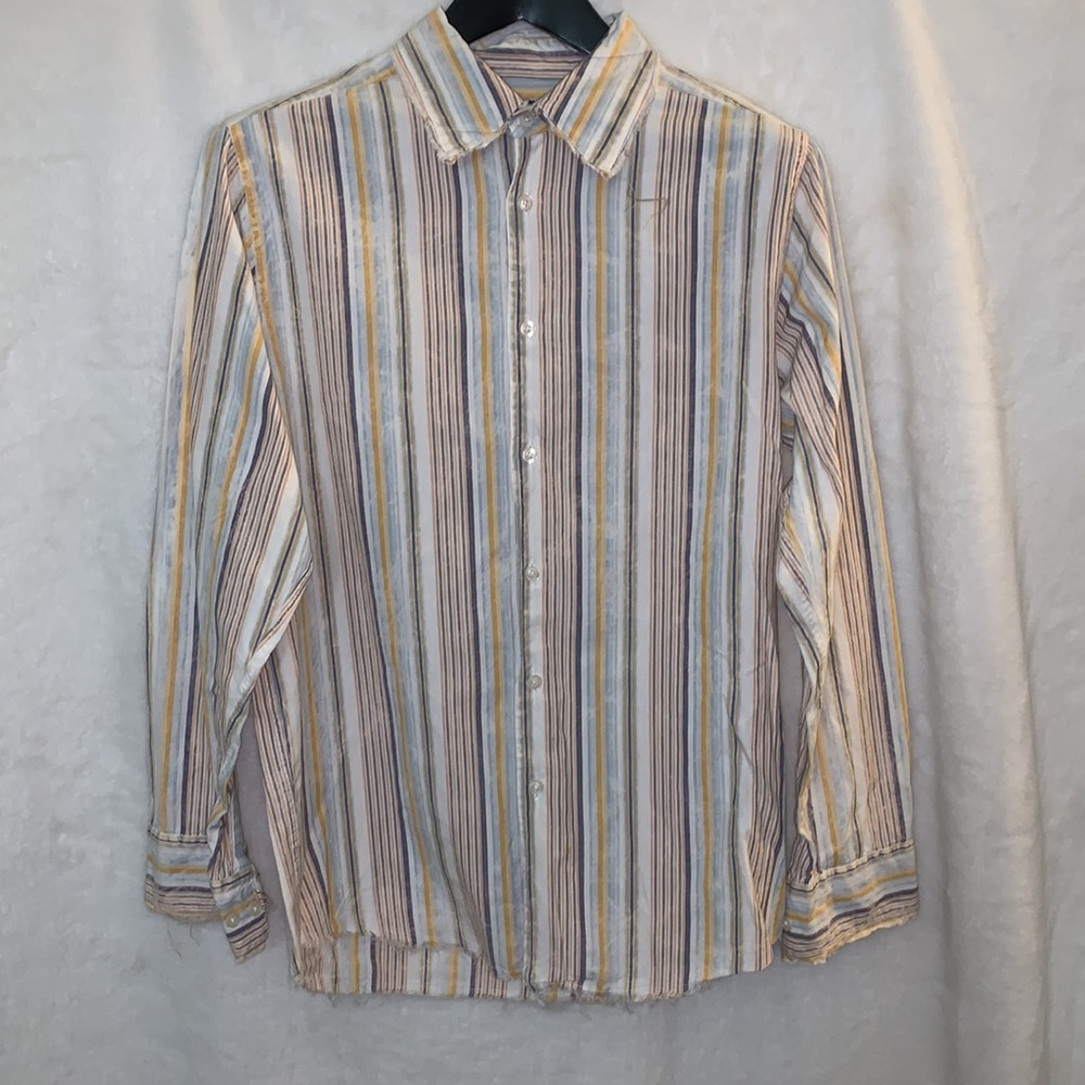 7 Diamonds Long Sleeve Button Down Size Medium Multiple Color Preowned